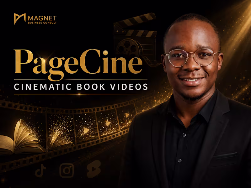Cover image for PageCine — Cinematic Book Videos for Authors