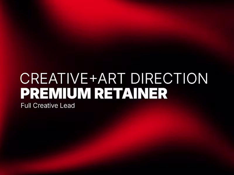 Cover image for Premium Retainer — Full Creative Lead