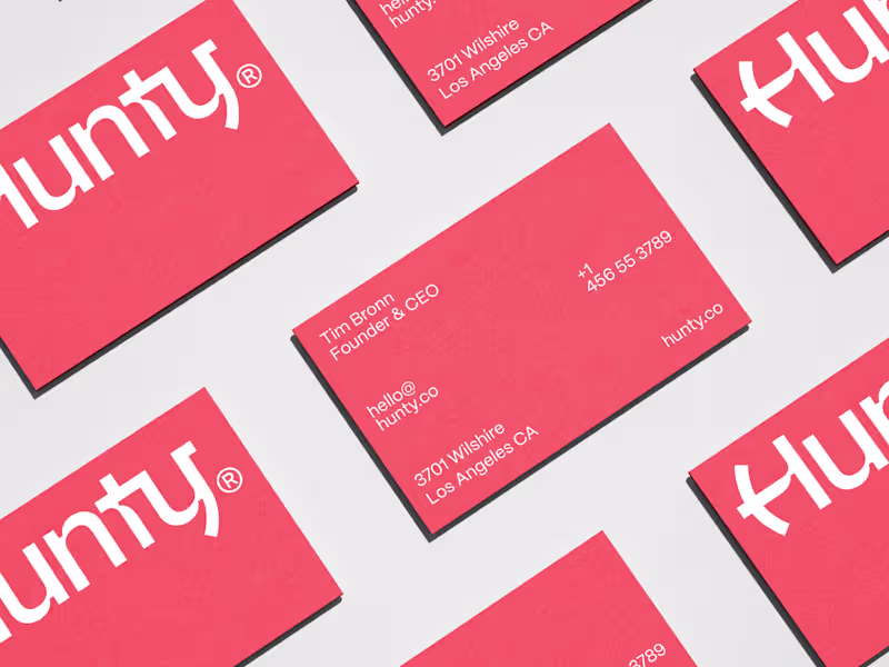 Cover image for Hunty® Visual Identity