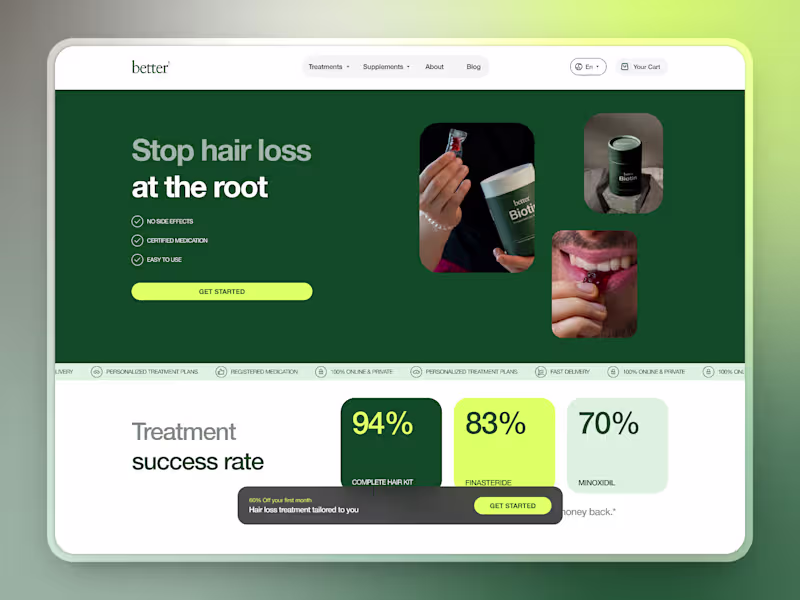 Cover image for UX/UI Design for It’setter Wellness Platform