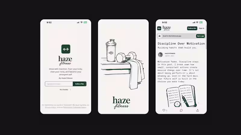 Cover image for HAZE Fitness: Mobile Personal Fitness