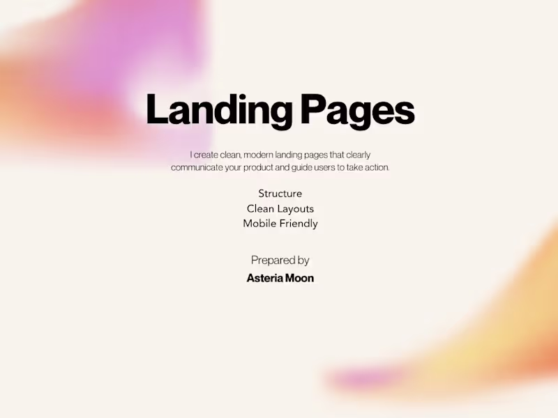 Cover image for Landing Pages