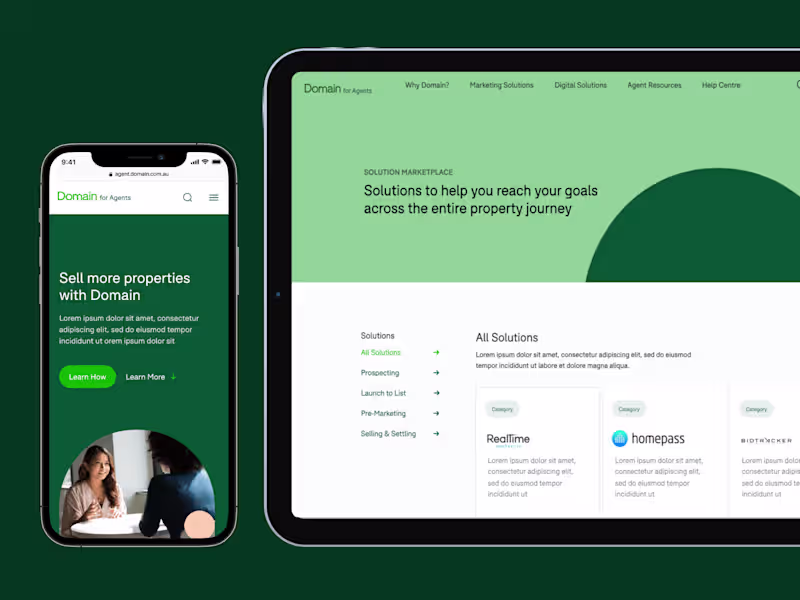 Cover image for  Domain - Website Redesign