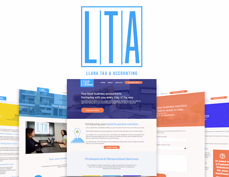 Cover image for Visually Branded Marketing Collateral for Accounting Firm