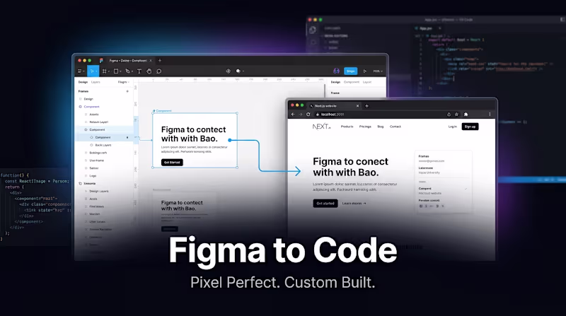 Cover image for Figma to Code — Pixel Perfect Next.js & React Development