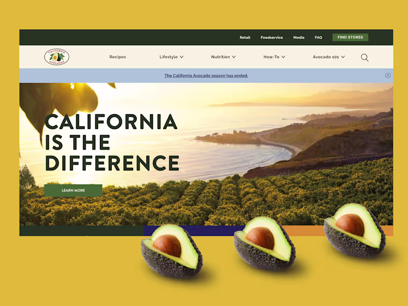 Cover image for California Avocados' Website Revamp Boosts Traffic