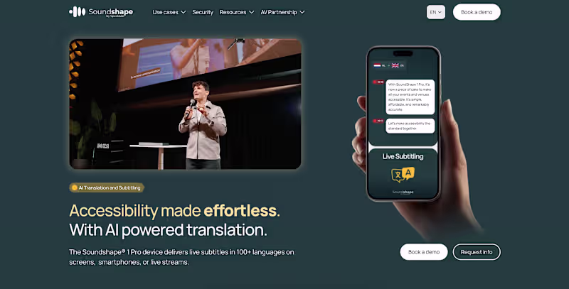 Cover image for Website built for Soundshape by