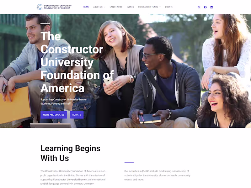 Cover image for Constructor University Foundation of America – Constructor Univ…