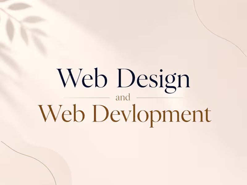 Cover image for Web Design & Website Development