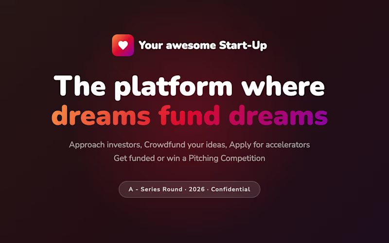Cover image for Pitch Deck — First Approach