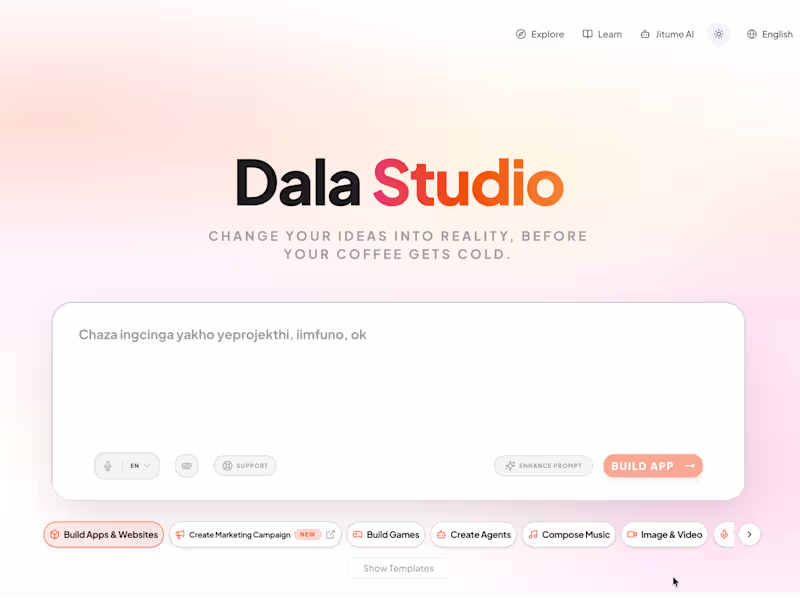 Cover image for Dala Studio is an AI-powered