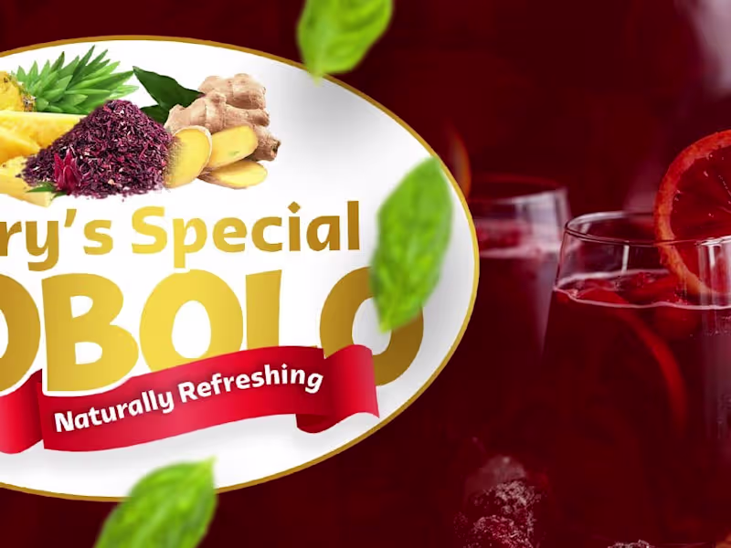 Cover image for Bisap Juice Drink Label design 