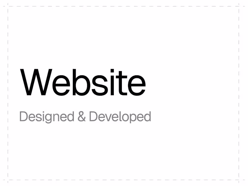 Cover image for Website | Designed & Developed