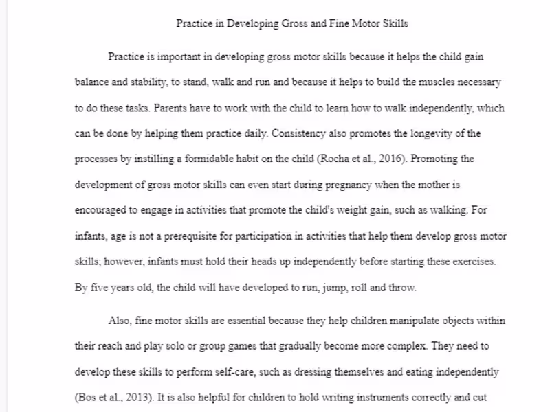 Cover image for Practice in Developing Gross and Fine Motor Skills.docx