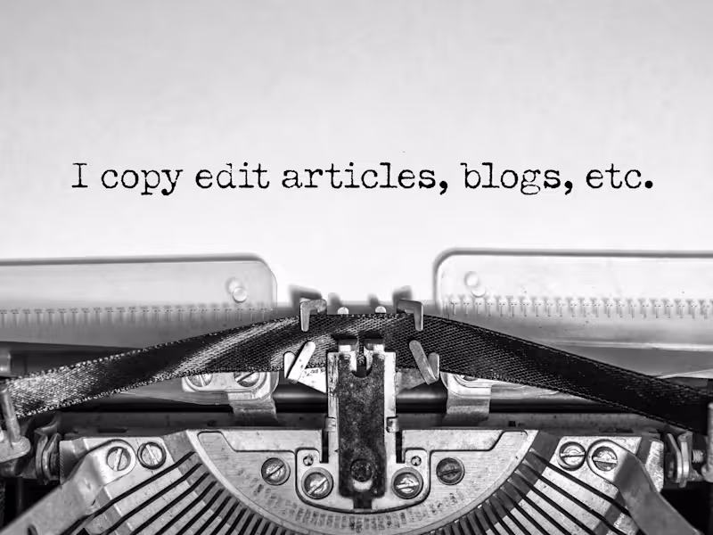 Cover image for Skilled Copy Editor: Articles, Blogs, Web, Creative Content.