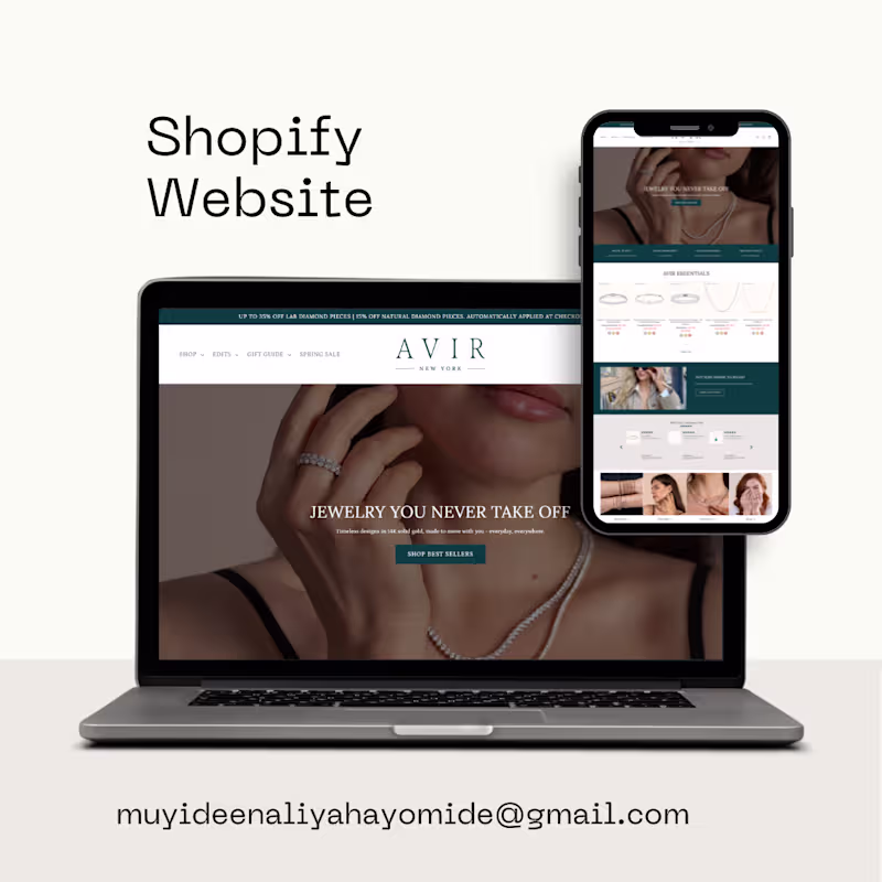 Cover image for Luxury Minimalist Jewelry E-commerce Website Design