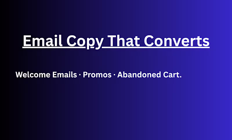 Cover image for Email Copy for E-Commerce Brands