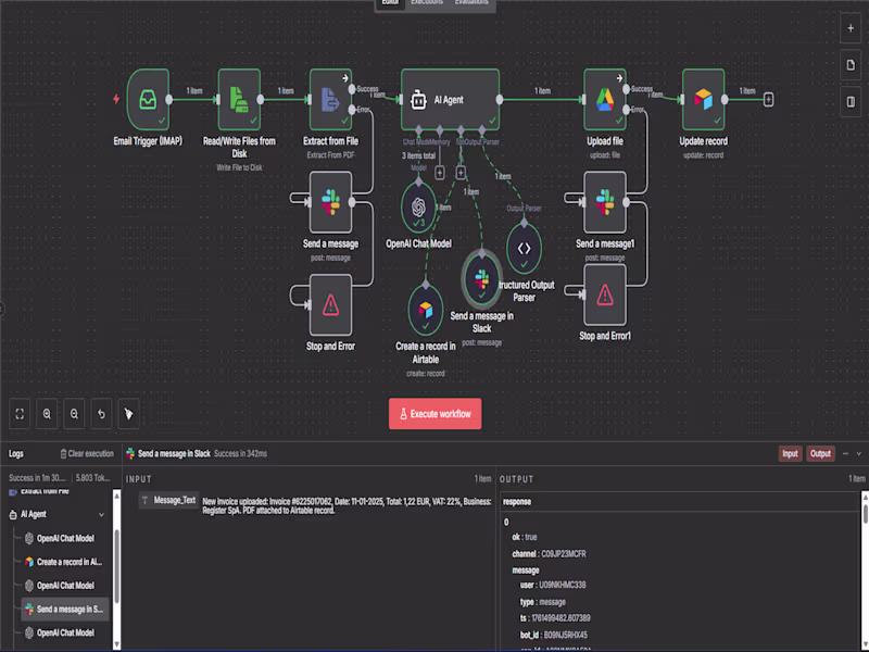 Cover image for Smart Invoice AI Agent with n8n