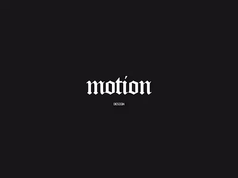 Cover image for Motion Designer 