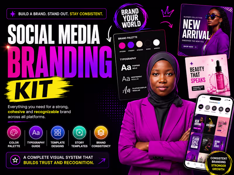 Cover image for Social Media Branding Kit for Modern Brands