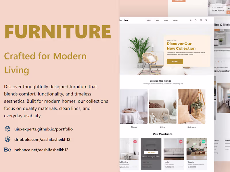 Cover image for Furniture landing page.