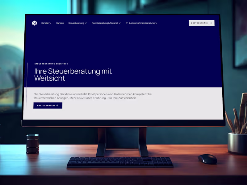 Cover image for Steuerberatung Beckhove - Tax Consulting