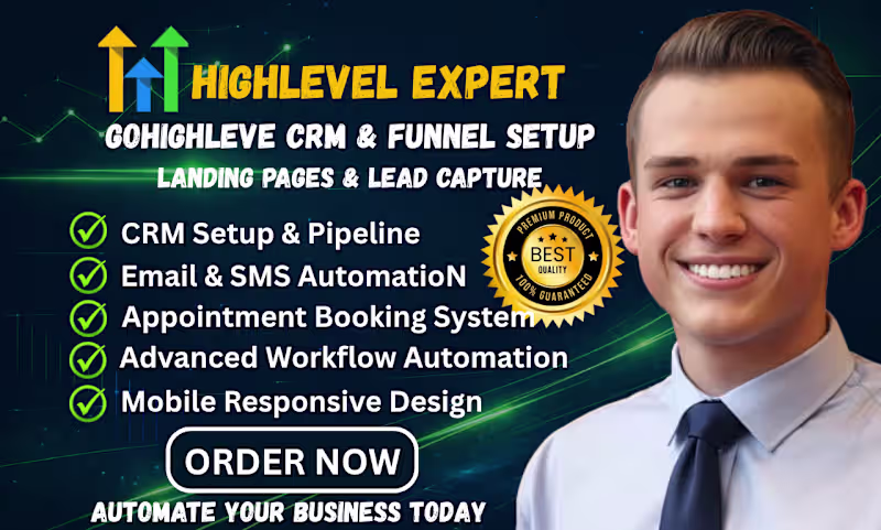 Cover image for Website development (GoHighLevel, HTML/CSS, JS)