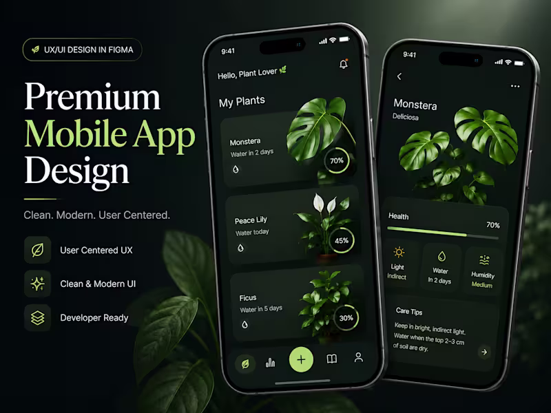 Cover image for Mobile App UX/UI Design in Figma iOS - Android
