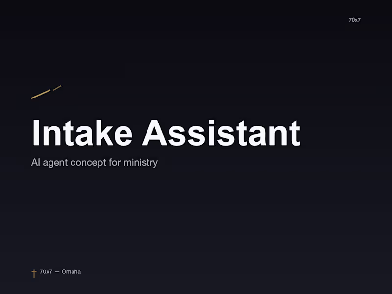 Cover image for The Intake Assistant That Never Sleeps