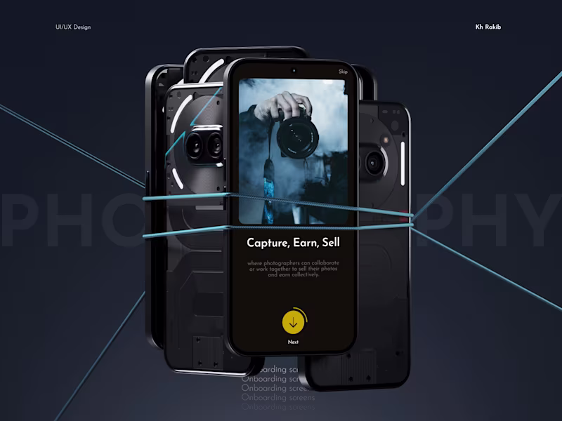 Cover image for Onboarding process for a Stock photography application
