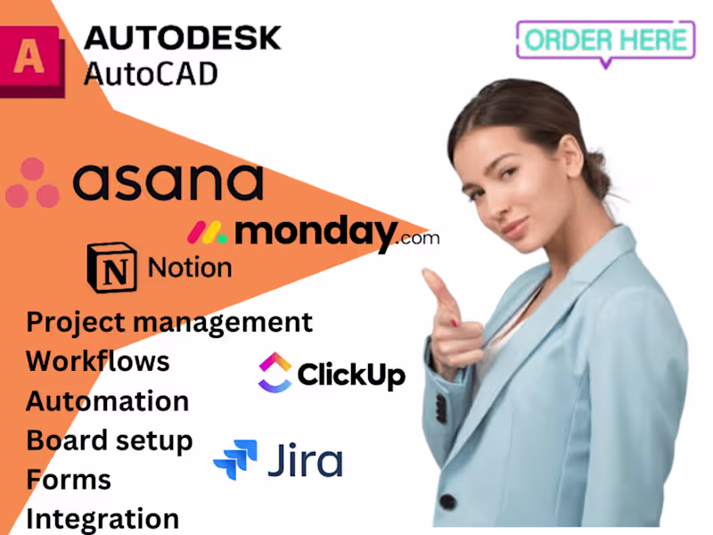 Cover image for Project Management | Clickup CRM & Dashboard | Asana Automation