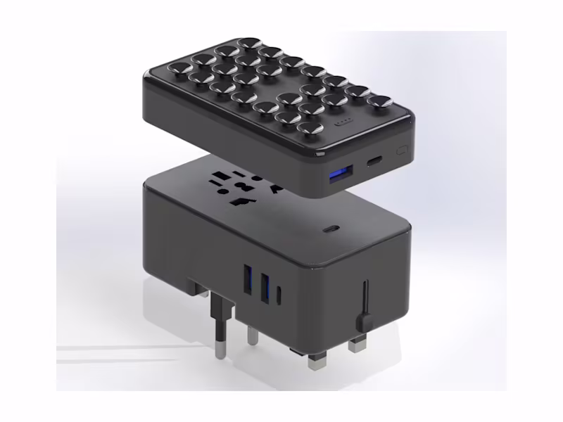 Cover image for Universal Travel Adapter Industrial Design