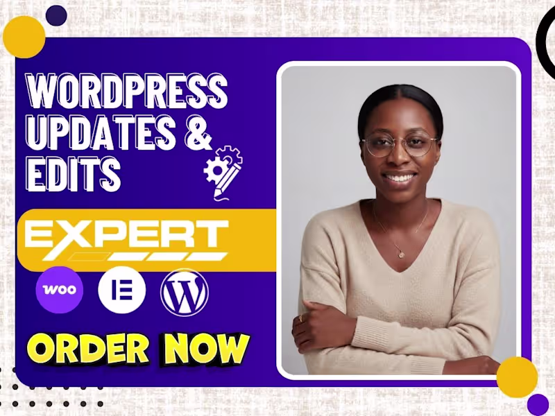 Cover image for You will get Fast WordPress Fixes, WordPress Edit, WordPress Cus