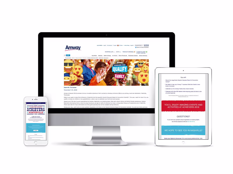 Cover image for Amway Achievers | Event Branding & Production