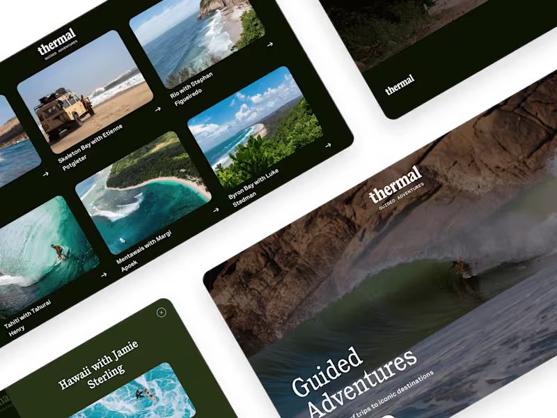 Cover image for Surf Brand Booking Landing Page