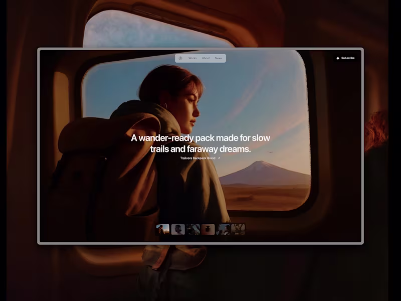 Cover image for Agency website template design in