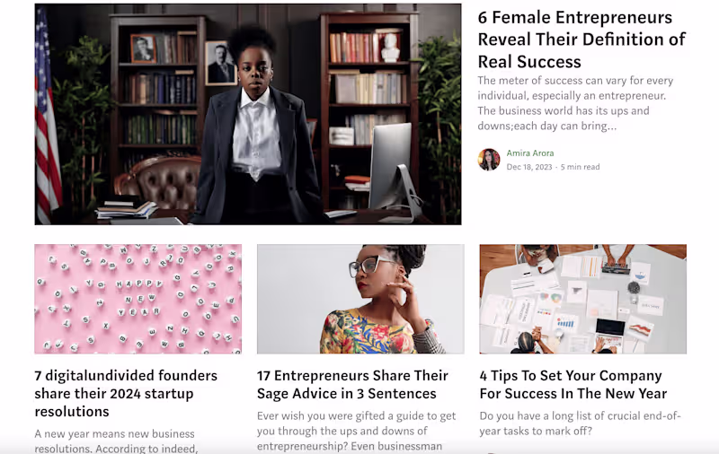 Cover image for Engagement Heavy SEO Blogging On Women-Led Businesses & Startups