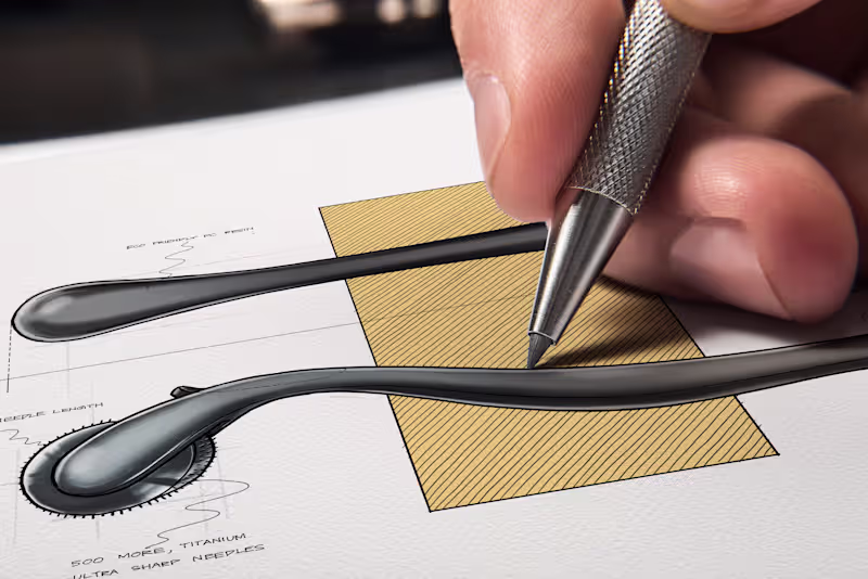 Cover image for Beard Derma Roller - Concept Design