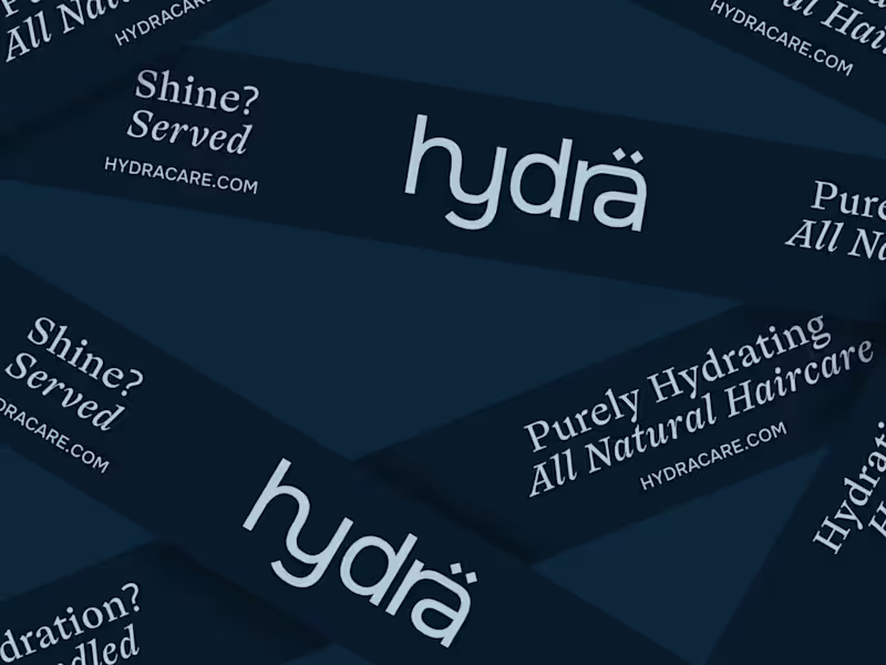 Cover image for Brand Identity for Eco-Conscious hair care| Hydrä