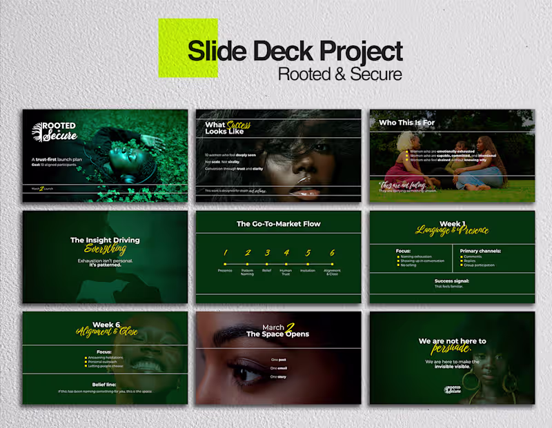 Cover image for Rooted and Secure Slide Deck Design Project
