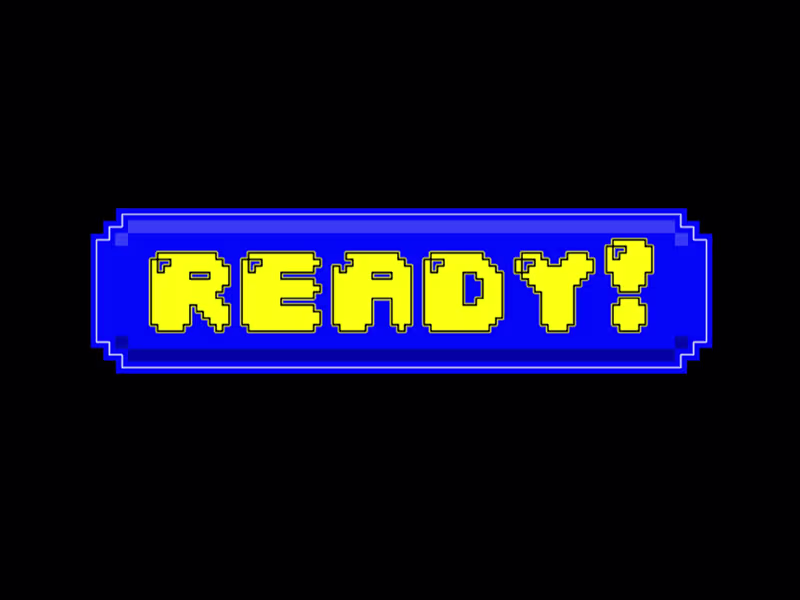 Cover image for Interactive arcade-themed Start Screen button 🕹️ 
