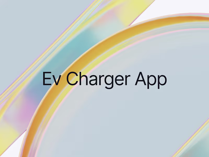Cover image for Ev Charger White Label App