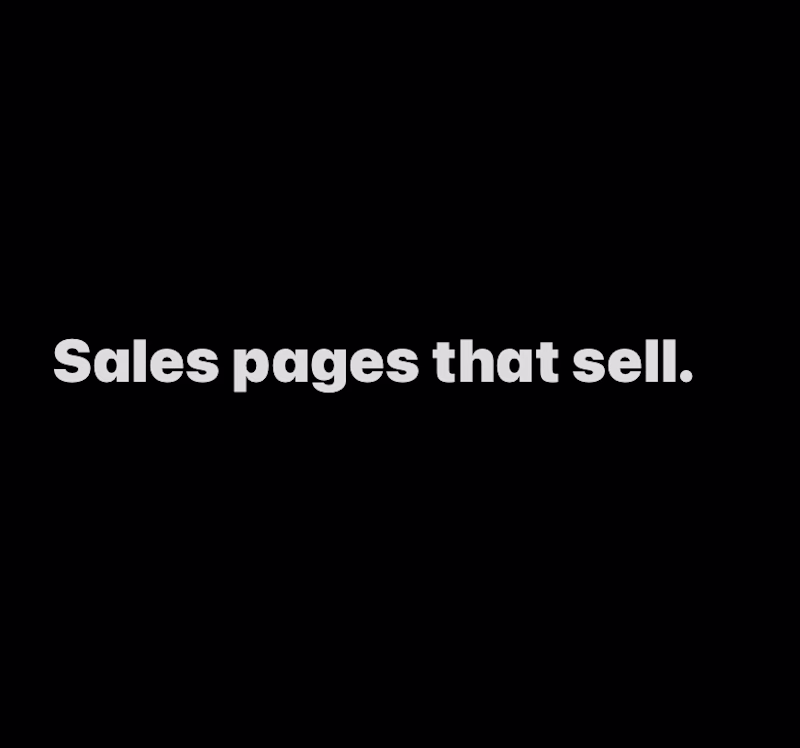 Cover image for Sales page copy for online Brands