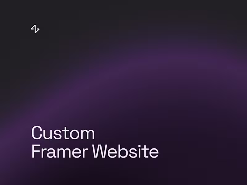 Cover image for Custom Framer Website