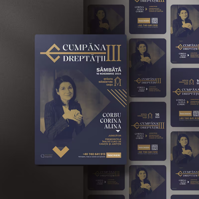 Cover image for Cumpăna Dreptății - Conference | POSTER, INSTGRAM, FACEBOOK