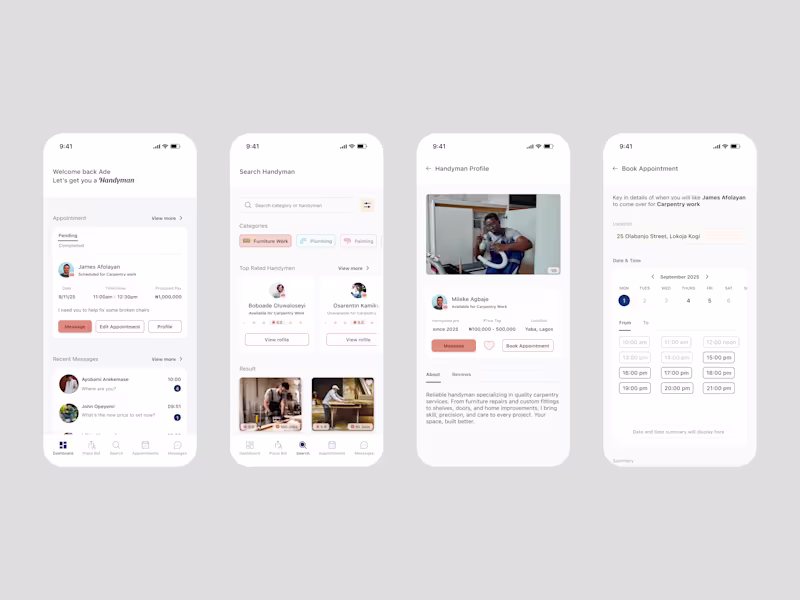 Cover image for Handyman Mobile Design