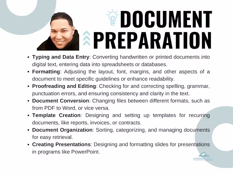 Cover image for I will prepare your documents of any kind