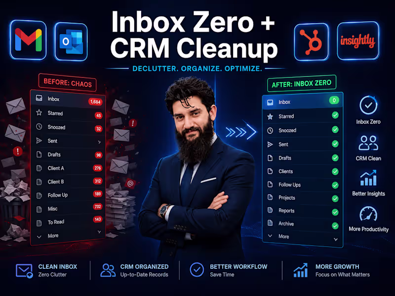 Cover image for Inbox Zero + CRM Cleanup for Busy Founders