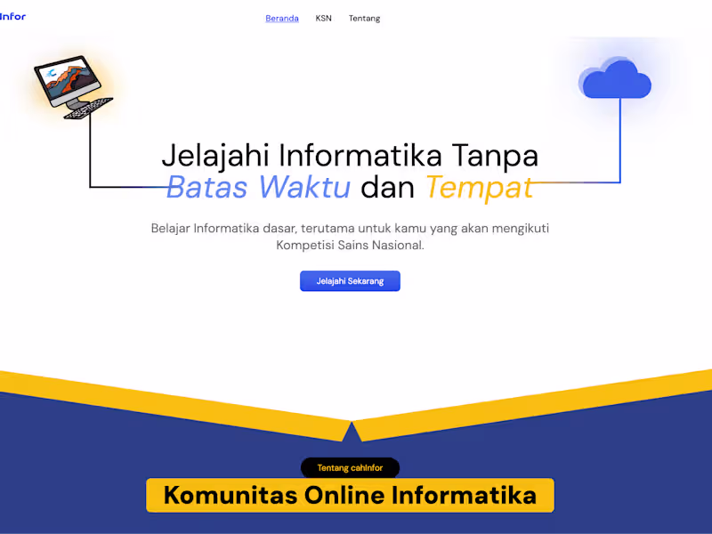 Cover image for cahInfor - online learning for computer science student