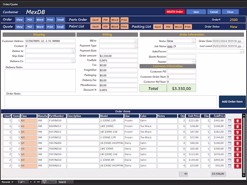 Cover image for Ms Access database development